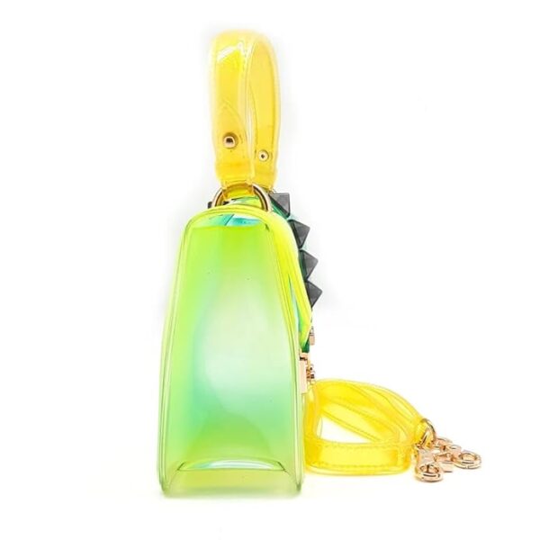 AYMVI LUXURY Clear silicone Handbag with Yellow and Green Accents - Image 7