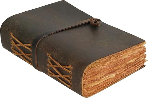Aymvi Leather-Bound Book
